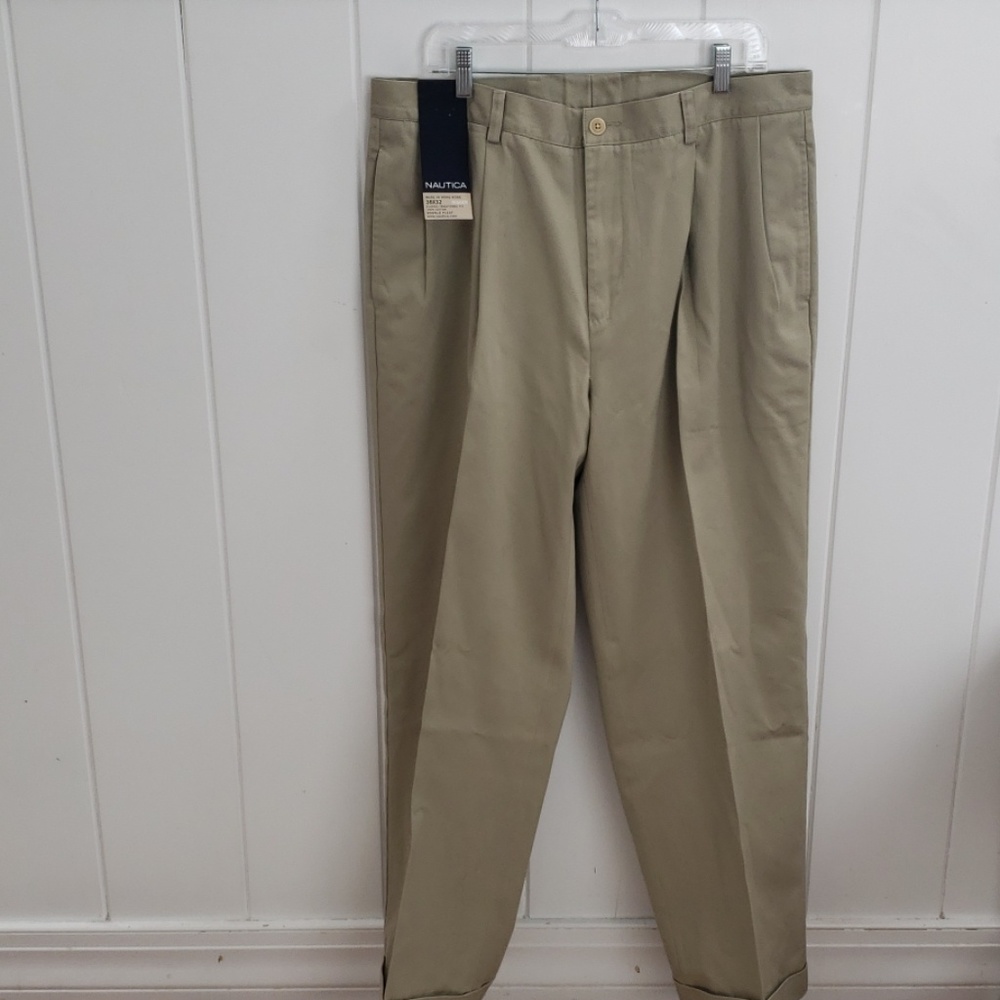 Nautica double pleated cuffed pants 38 x 32
